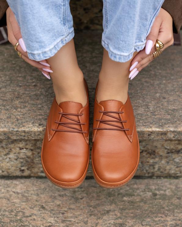 Rude półbuty damskie sznurowane ze skóry naturalnej  148-268119-RUDY