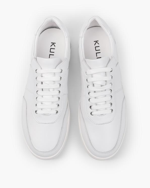 Białe trampki męskie z naturalnej skóry licowej 151-0242-41-BIAŁ