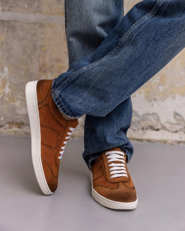 Rude półbuty męskie sznurowane ze skóry nubukowej 151-0242-31-RUDY