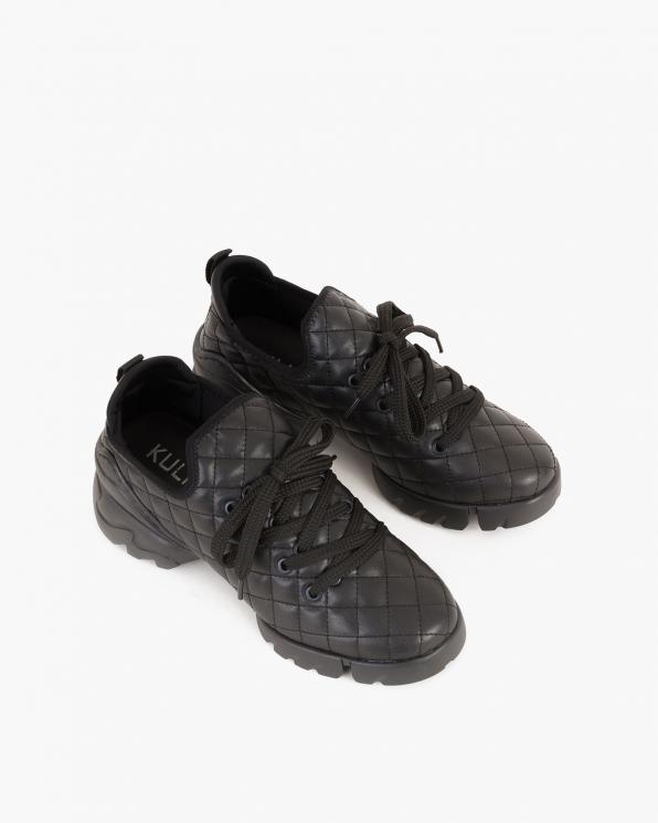 Czarne sneakersy pikowane  083-133-100-CZAR