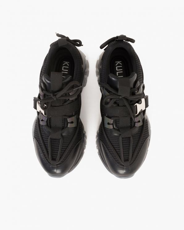 Czarne sneakersy z klamrą  083-104-CZAR