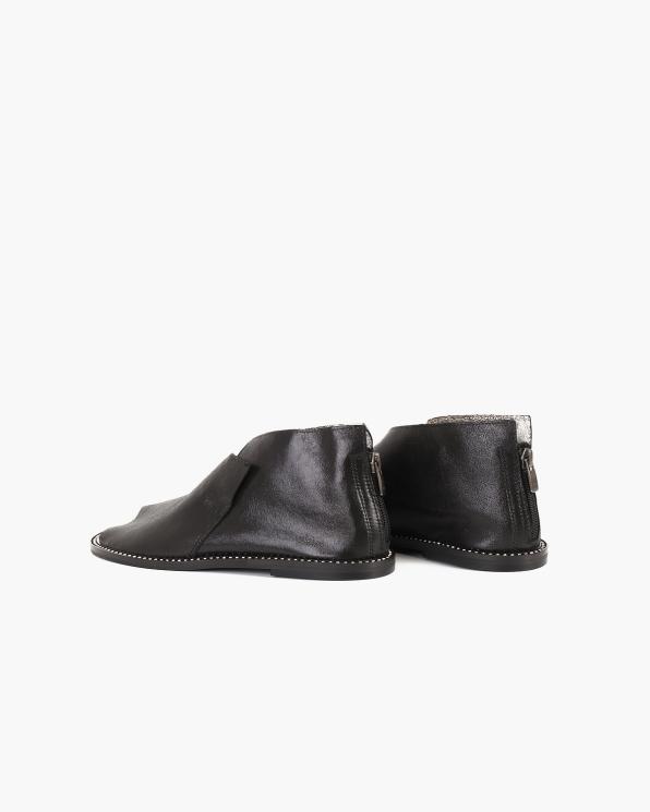 Czarne sandały damskie nubukowe saszki  024-8679-4671