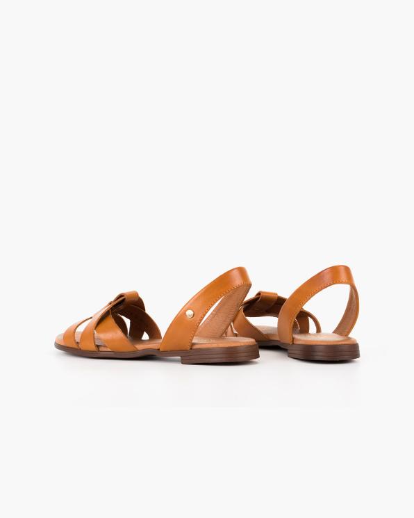 Brązowe sandały damskie skórzane  085-58104-BRĄZ
