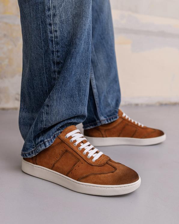 Rude półbuty męskie sznurowane ze skóry nubukowej 151-0242-31-RUDY