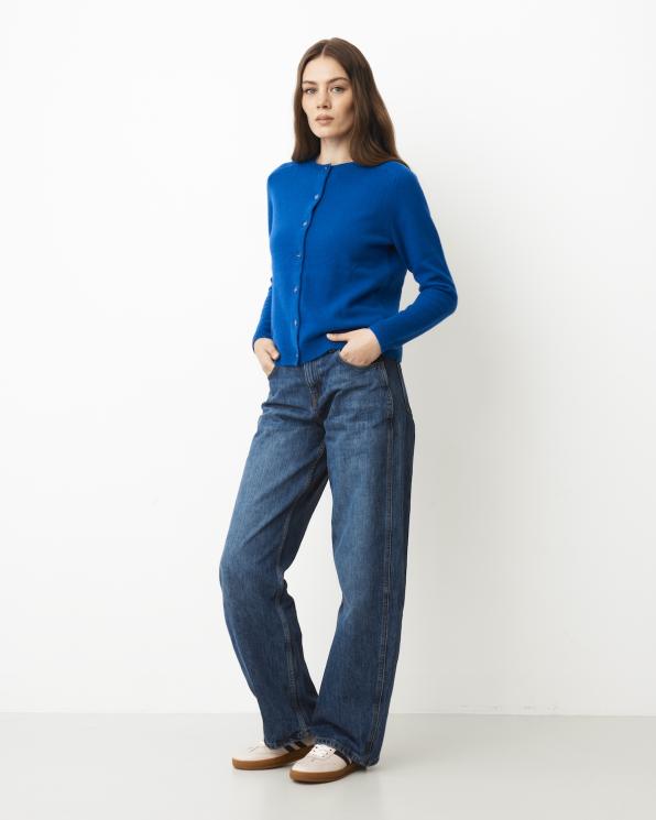 Beżowe adidasy damskie skórzane z brązowymi wstawkami 165-00552-BEŻ-BR